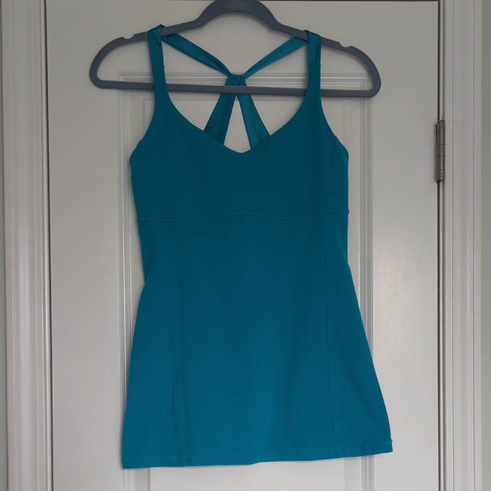 Lululemon Athletica Blue Strappy Tank Top